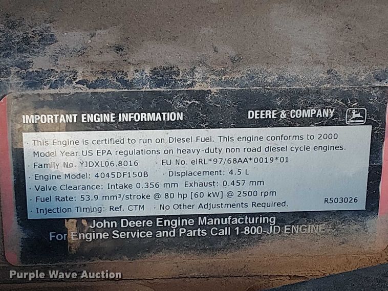 image for item EE5228 2000 Atlas Copco XAS96 air compressor