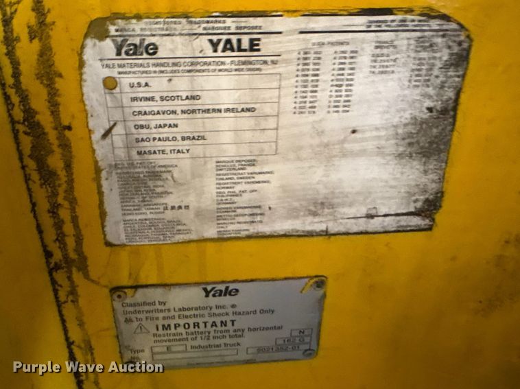 image for item EF1022 Yale NR040AENS24TE091 forklift