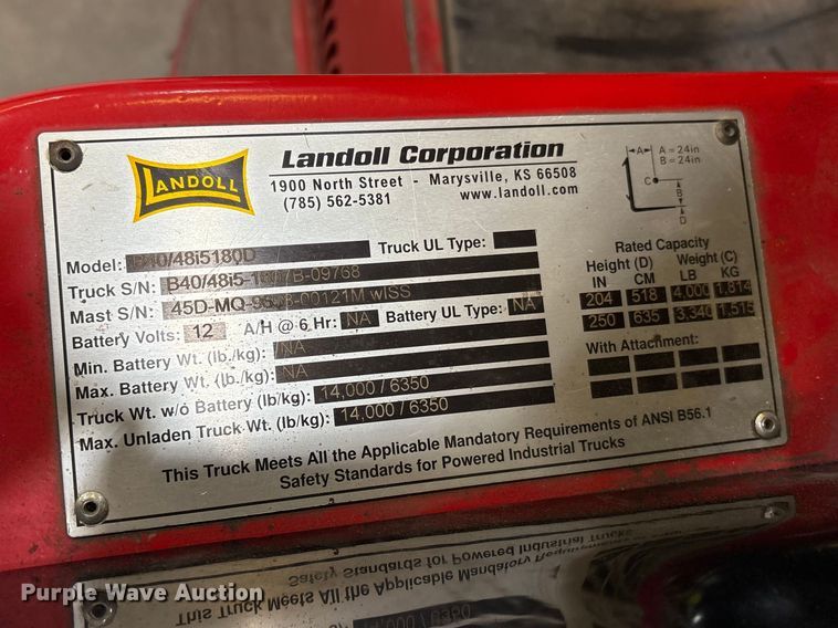 image for item EF1036 2016 Bendi B40IC forklift