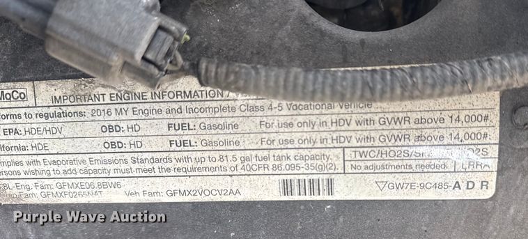 image for item EG2118 2016 Ford delivery truck