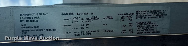 image for item EG2118 2016 Ford delivery truck