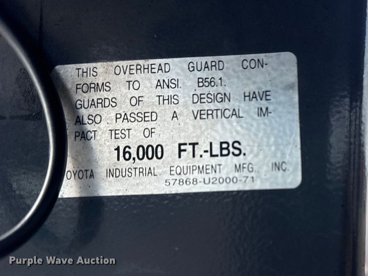 image for item EG8875 Toyota 7FGU25 forklift