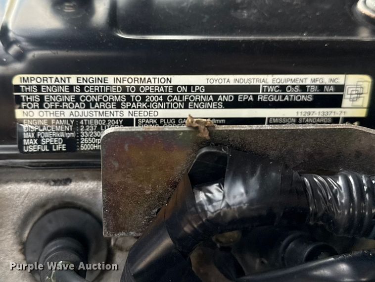 image for item EG8875 Toyota 7FGU25 forklift