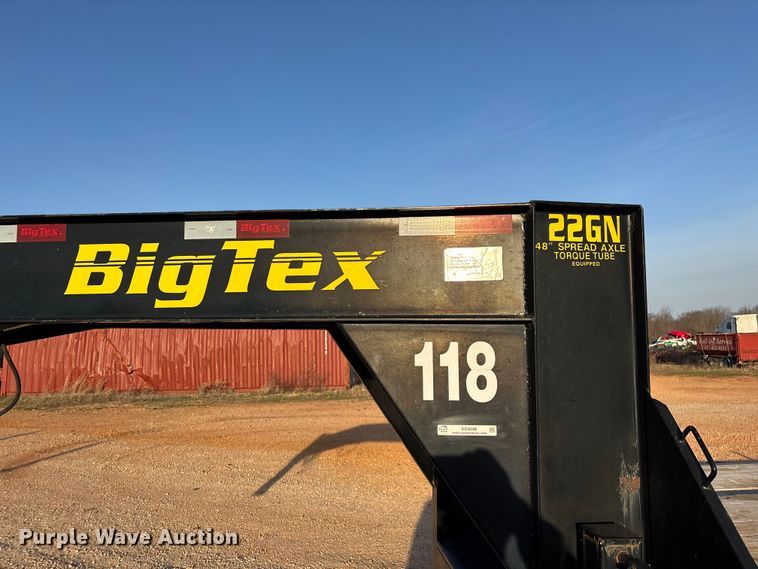image for item EO4048 2013 Big Tex 22GN flatbed trailer