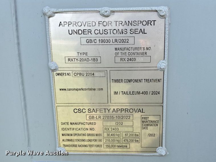 image for item EO4060 2024 Office shipping container