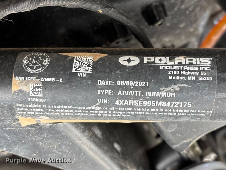 image for item EO4061 2021 Polaris XP1000 utility vehicle