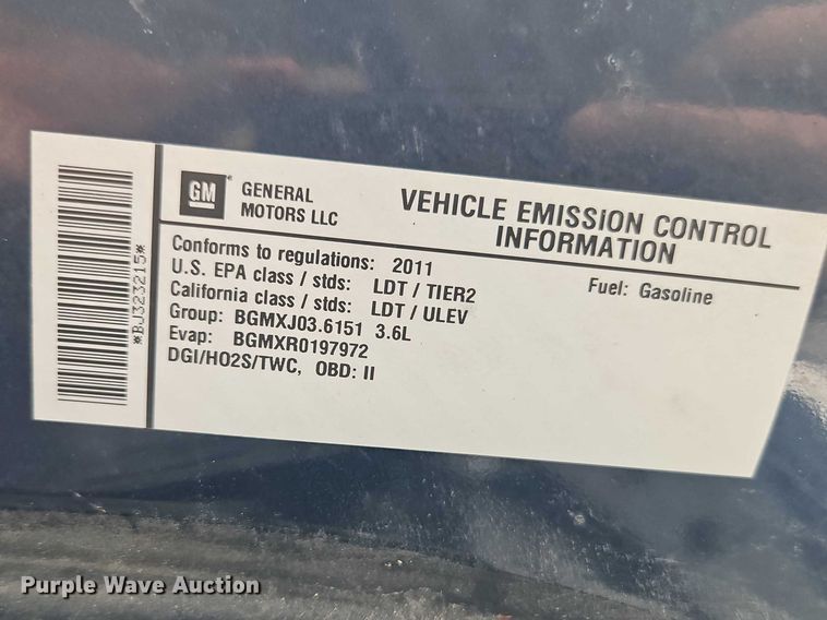 image for item EO7139 2011 Chevrolet Traverse SUV