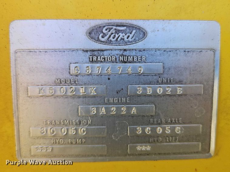 image for item EO7172 Ford 3550 tractor