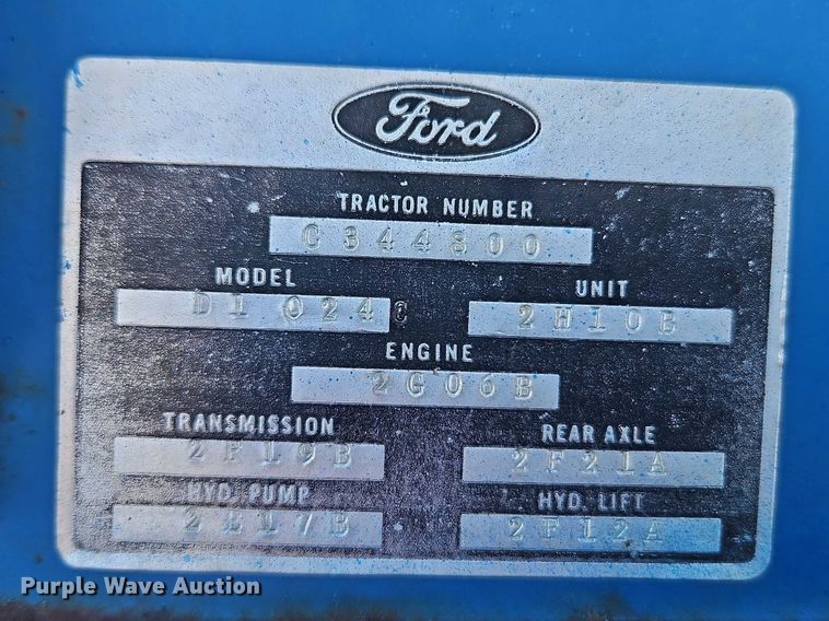 image for item EO7173 Ford 4000 tractor