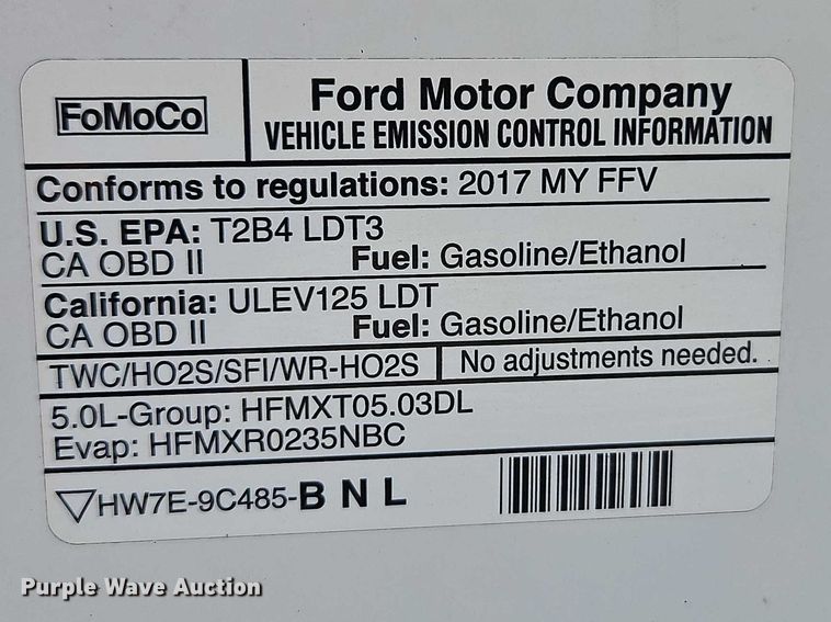 image for item EO7176 2018 Ford F150 Crew Cab pickup truck
