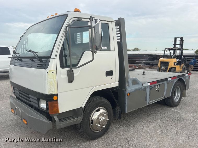 image for item ES8722 1995 Mitsubishi Fuso FE439 flatbed truck