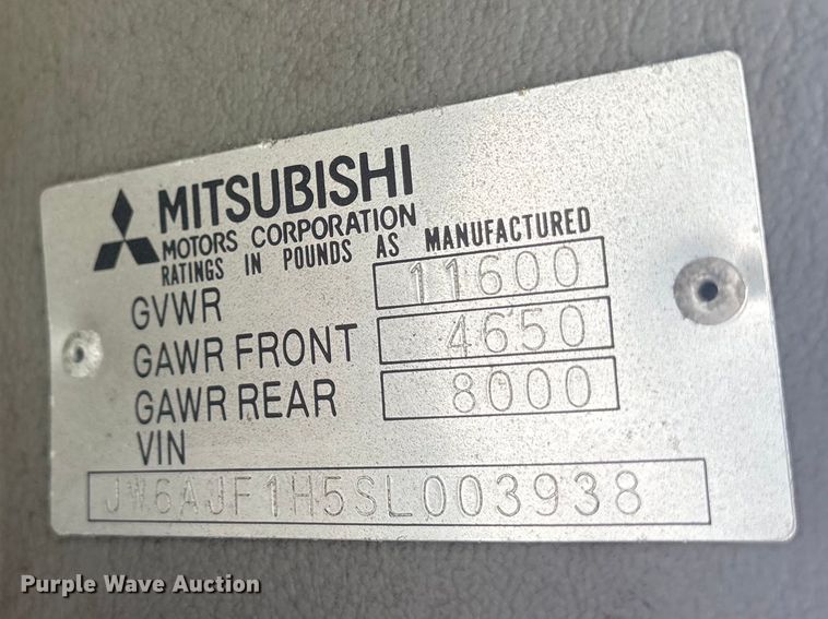 image for item ES8722 1995 Mitsubishi Fuso FE439 flatbed truck