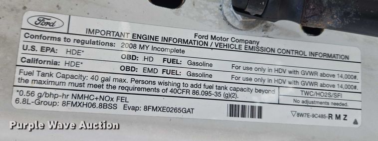 image for item ET1265 2008 Ford F450 bucket truck