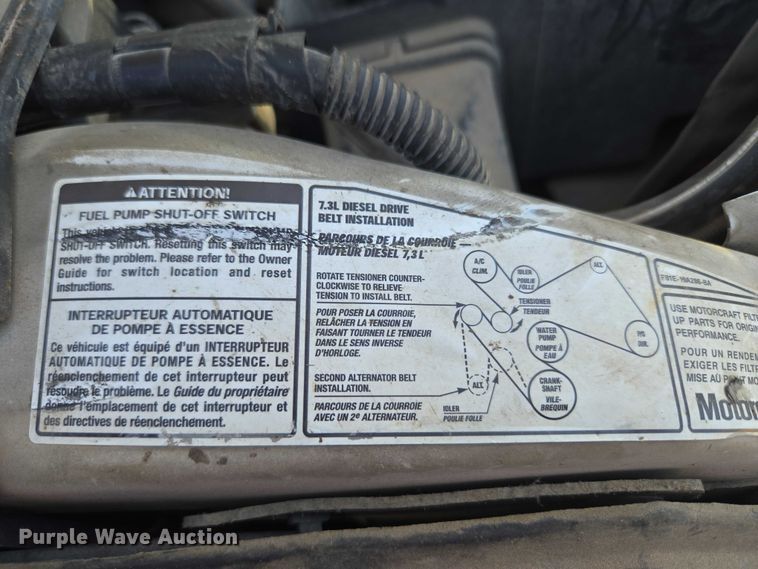 image for item ET1490 2001 Ford F450 Super Duty XL utility / service truck