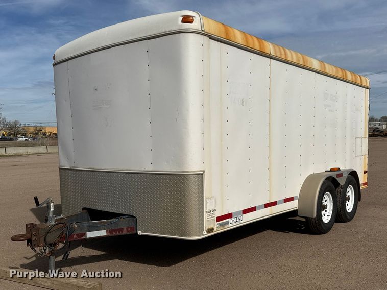 image for item ET1722 2003 Swes Enclosed cargo trailer