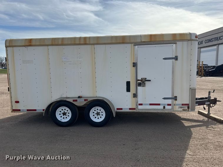 image for item ET1722 2003 Swes Enclosed cargo trailer