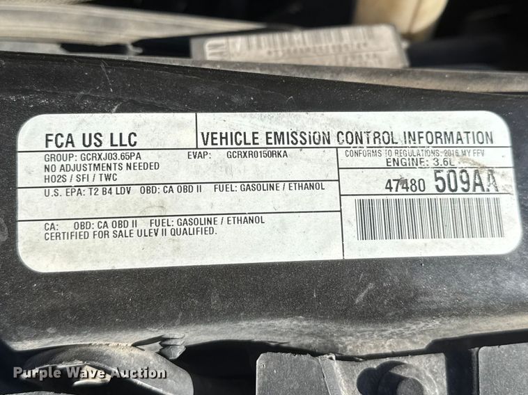 image for item ET1733 2016 Dodge Grand Caravan handicap accessible van