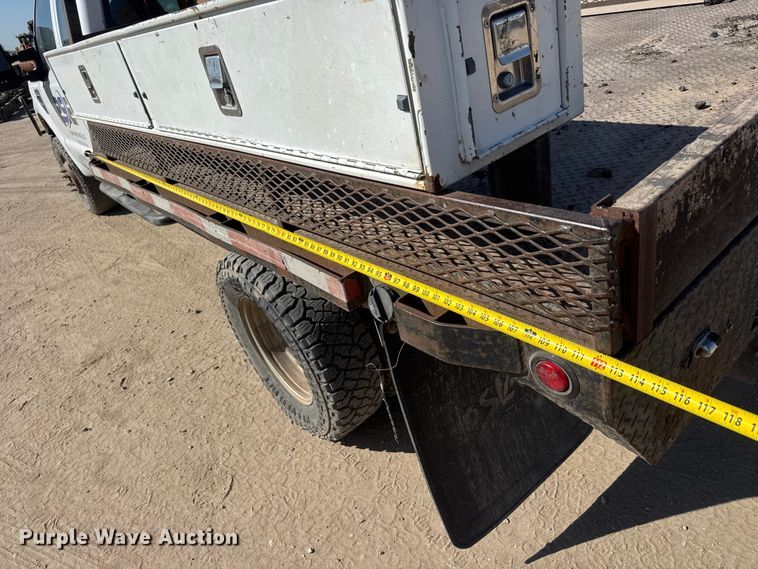 image for item ET1810 2010 Ford F350 Super Duty XL flatbed pickup truck