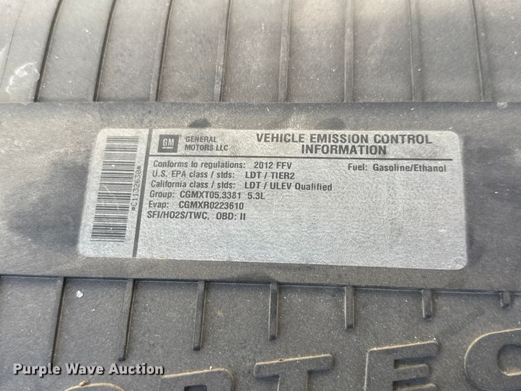 image for item ET1833 2012 Chevrolet Express 1500 van