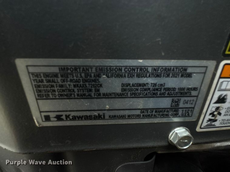 image for item ET1852 2015 EXmark Vertex S-Series ZTR lawn mower