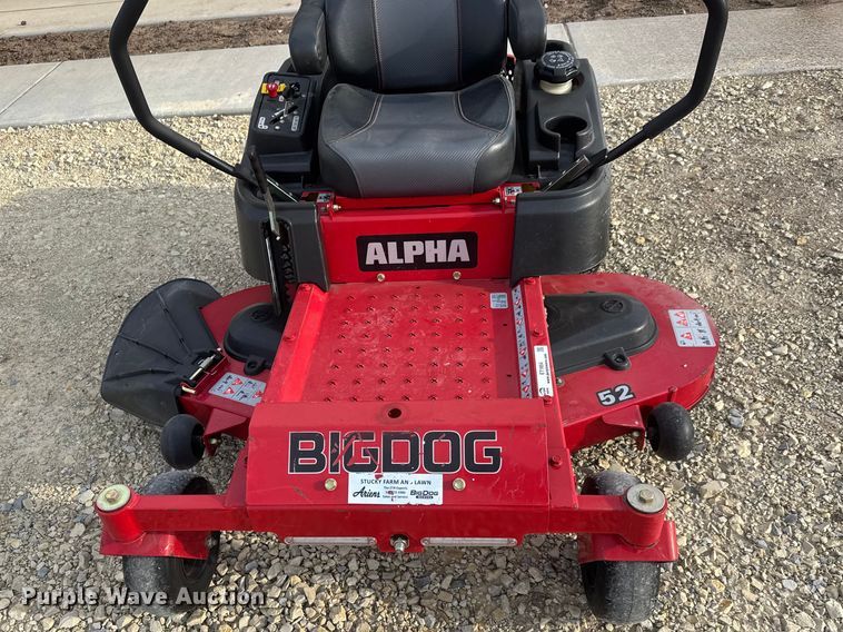 image for item ET1854 Big Dog Alpha 935999 ZTR lawn mower
