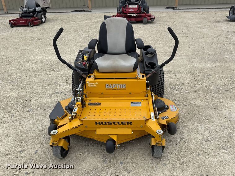 image for item ET1861 2016 Hustler Raptor Flip Up ZTR lawn mower