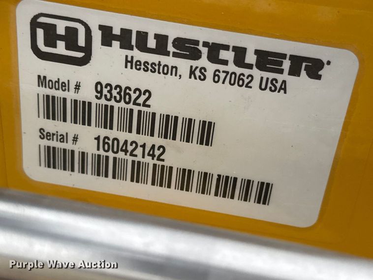 image for item ET1861 2016 Hustler Raptor Flip Up ZTR lawn mower