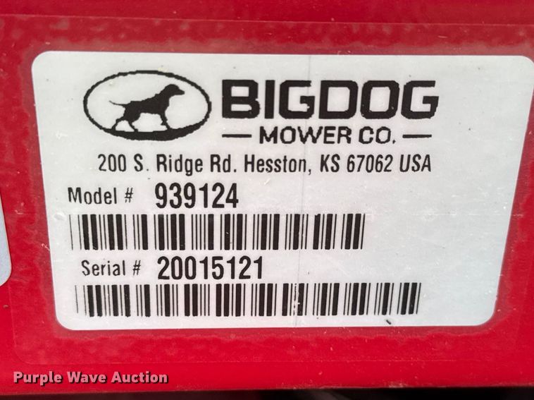 image for item ET1862 Big Dog Alpha ZTR lawn mower