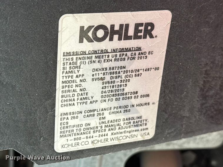 image for item ET1863 2013 Troy-Bilt Bronco lawn mower