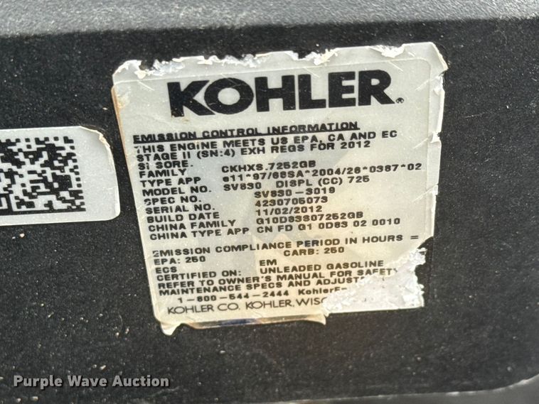 image for item ET1864 2012 Ariens Zoom Max ZTR lawn mower