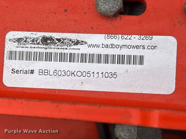 image for item ET1866 Bad Boy Pro Series ZTR lawn mower