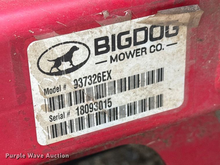 image for item ET1867 Big Dog Diablo MP ZTR lawn mower