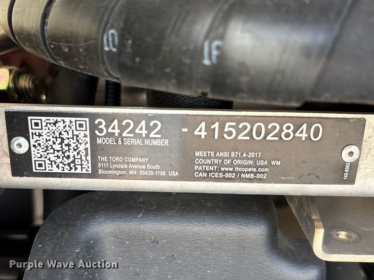 image for item EU0363 Toro 34242 Spray Master 40 turf sprayer