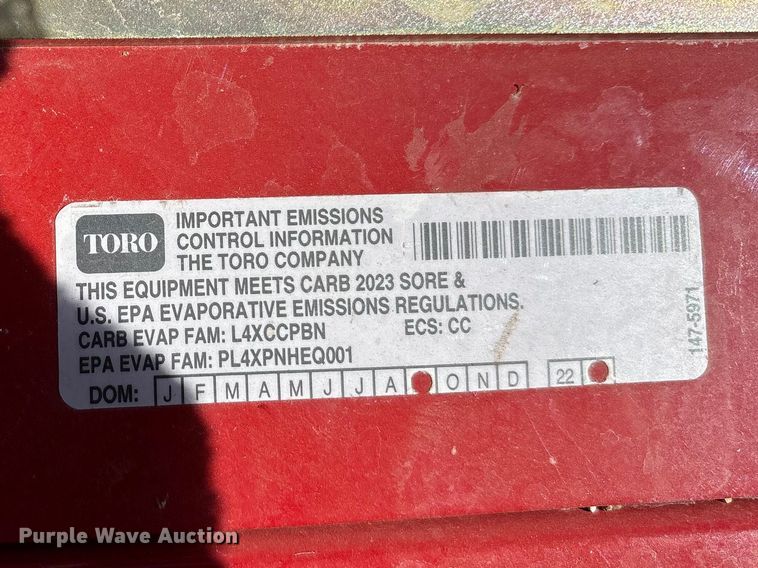 image for item EU0365 Toro 39521 aerator