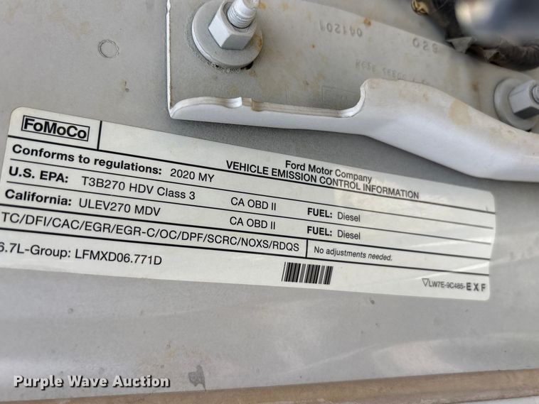 image for item EU0381 2020 Ford F350 Crew Cab pickup truck