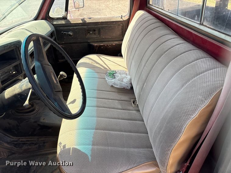 image for item EU0408 1983 Chevrolet C30 flatbed pickup truck