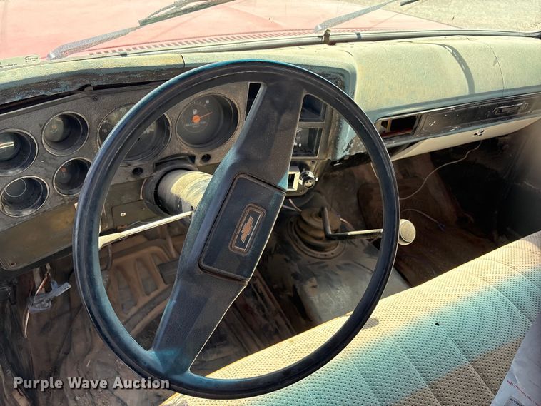 image for item EU0408 1983 Chevrolet C30 flatbed pickup truck