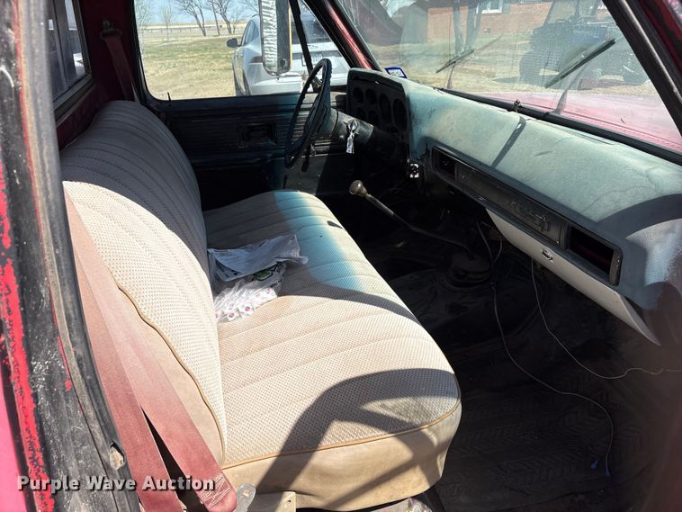 image for item EU0408 1983 Chevrolet C30 flatbed pickup truck