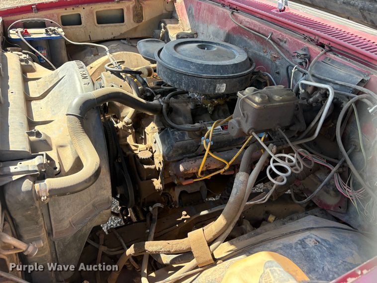 image for item EU0408 1983 Chevrolet C30 flatbed pickup truck