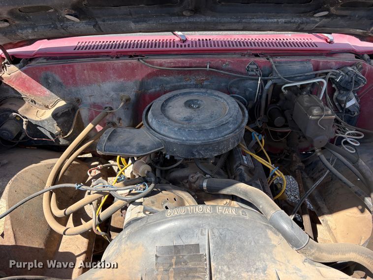 image for item EU0408 1983 Chevrolet C30 flatbed pickup truck