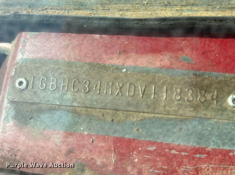 image for item EU0408 1983 Chevrolet C30 flatbed pickup truck