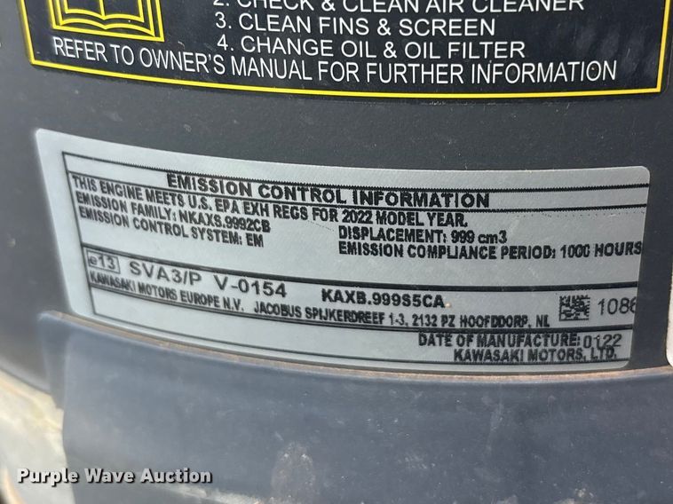 image for item EU4915 2021 Altoz TRX 766I ZTR lawn mower