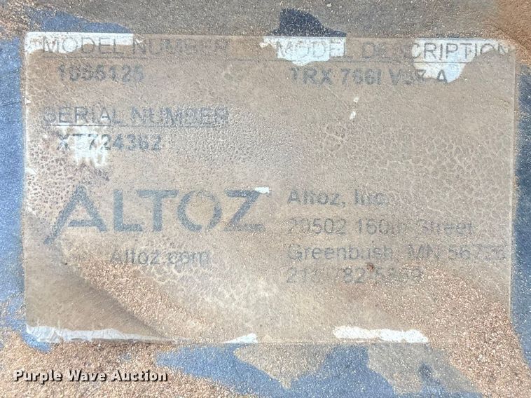 image for item EU4915 2021 Altoz TRX 766I ZTR lawn mower