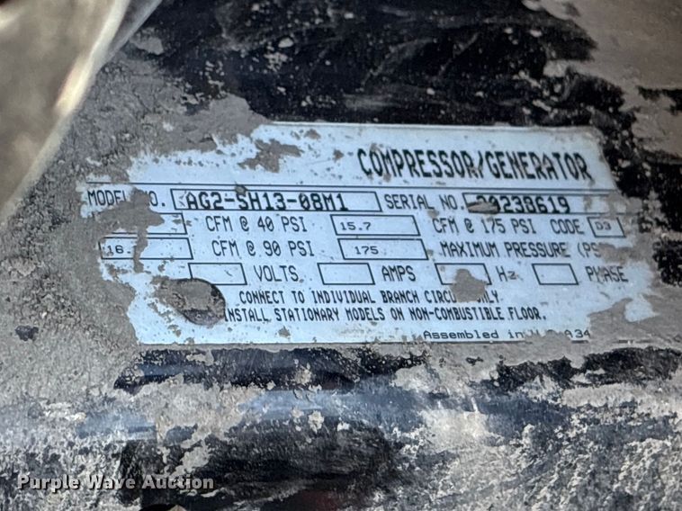 image for item EU8603 Heritage industries lube skid