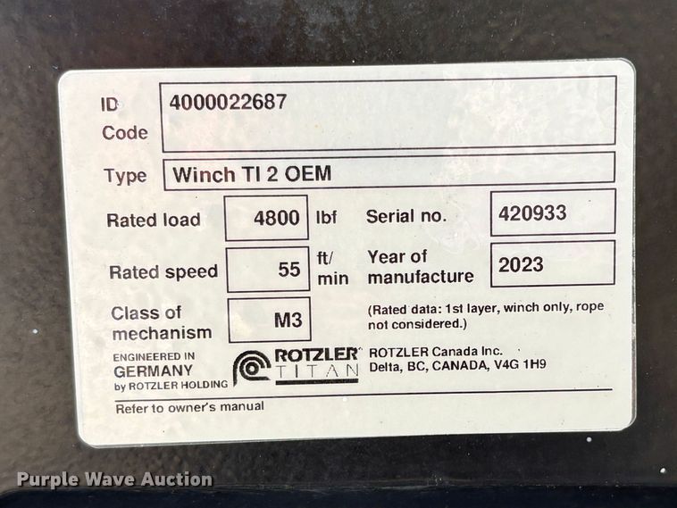 image for item EU8609 2023 Stellar 7630 crane