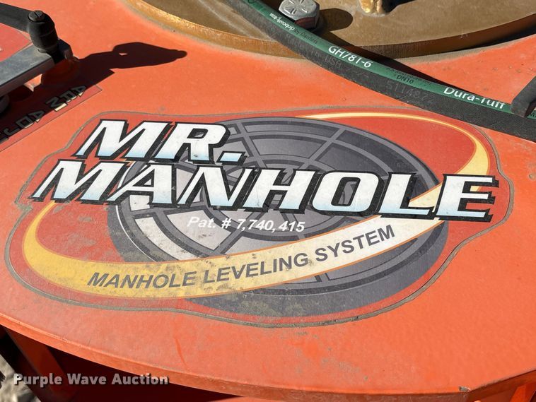 image for item EU8614 Mr Manhole Six Shooter skid steer manhole cutter