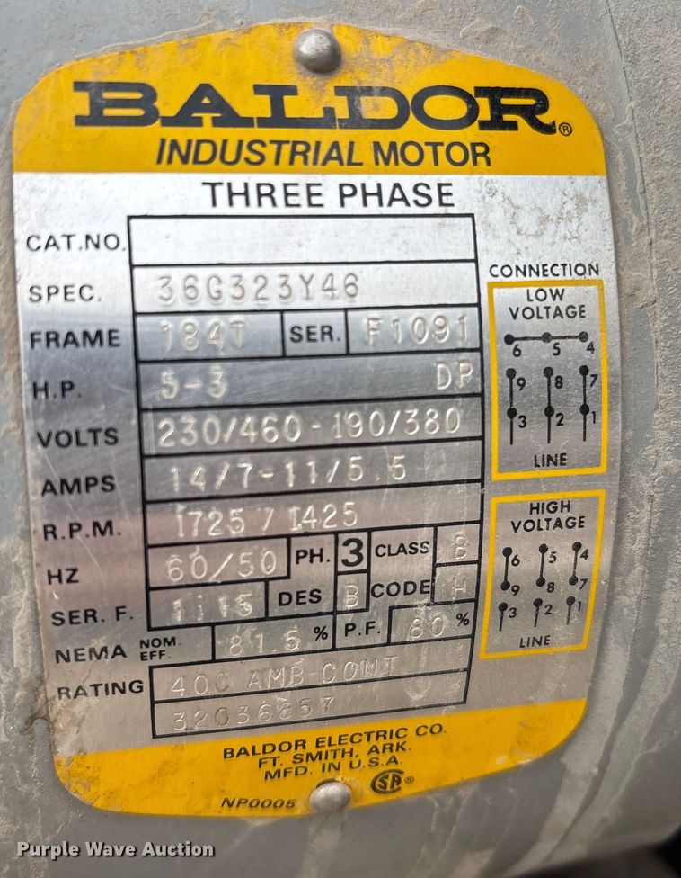 image for item EV2028 Ingersoll Rand T30 air compressor