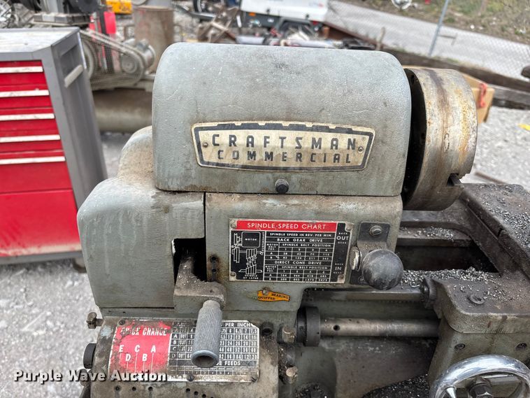 image for item EV2036 Craftsman Commercial 10128990 metal lathe