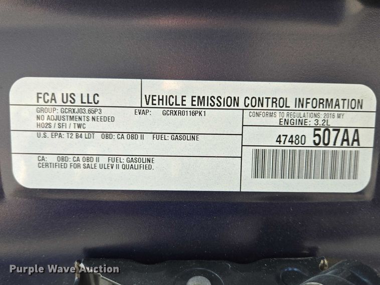 image for item EV5723 2016 Jeep Cherokee SUV