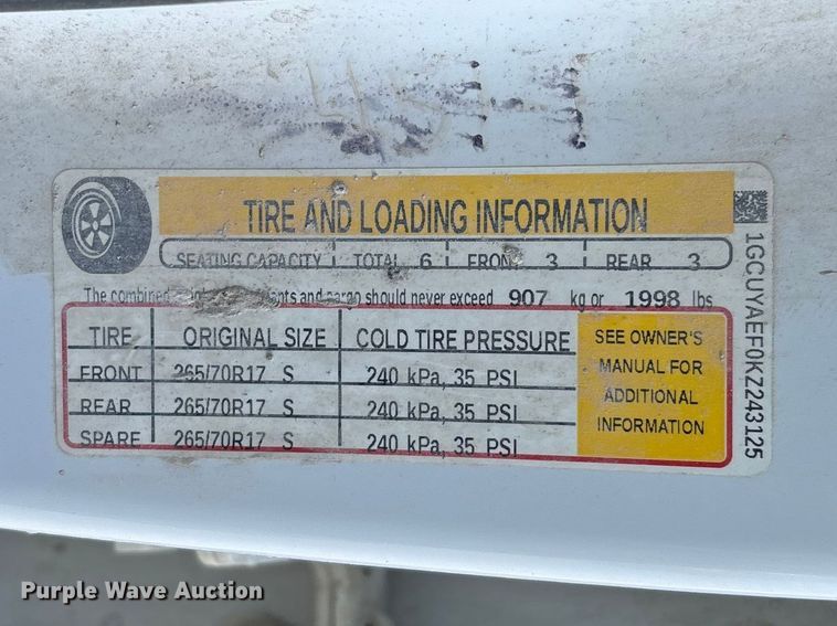 image for item FB3222 2019 Chevrolet Silverado 1500 Crew Cab pickup truck